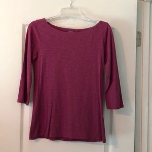 Ann Taylor Loft 3/4 Length Sleeve Top  Size Small